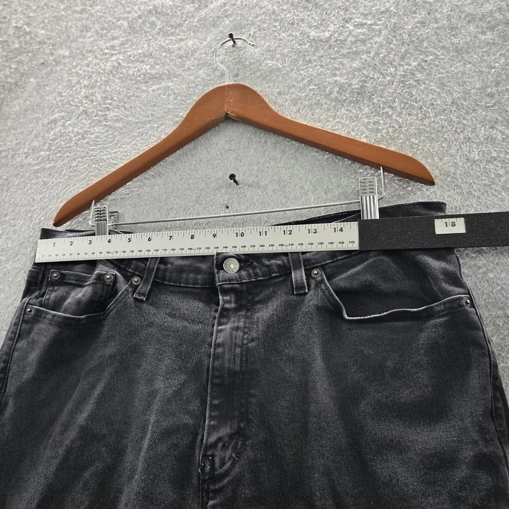 Levi's 541 Men Jeans 36X32 Black Denim Athletic‎ Tapered 30
